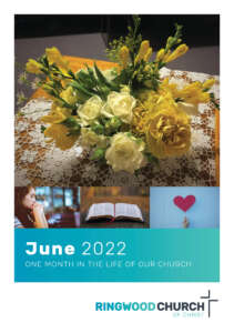 June 2022 monthly newsletter with a bouquet of flowers