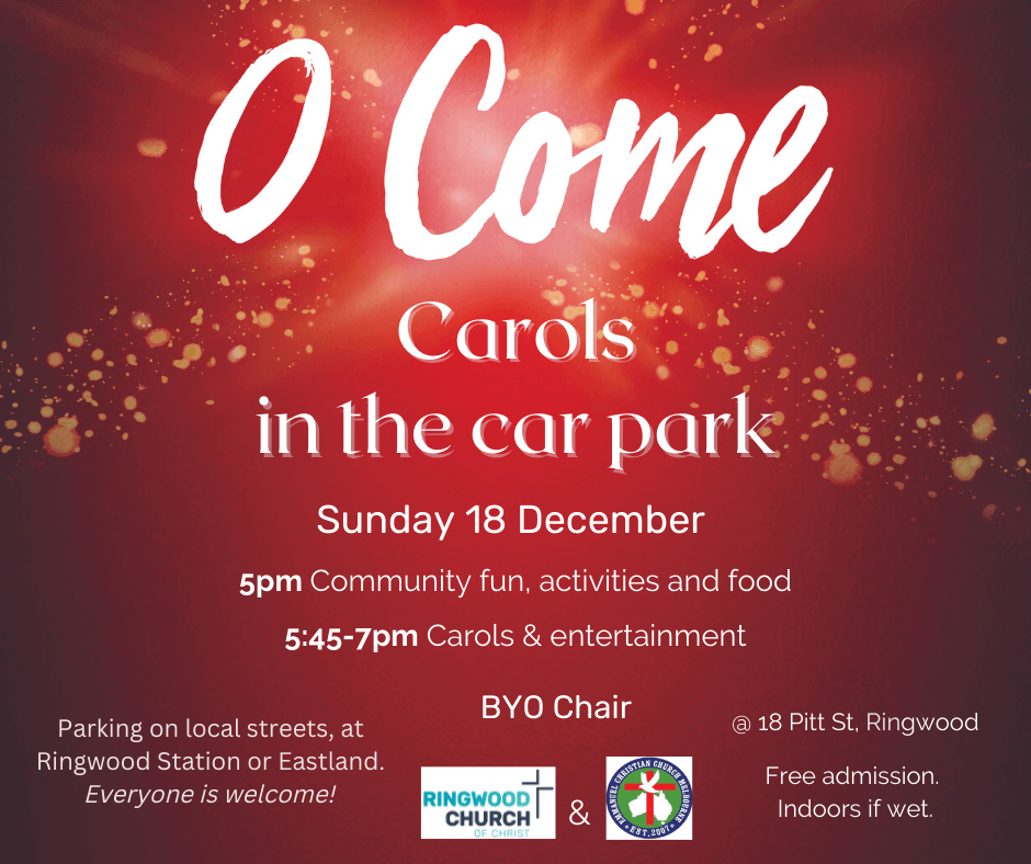Carols in the car park 18 December 5pm