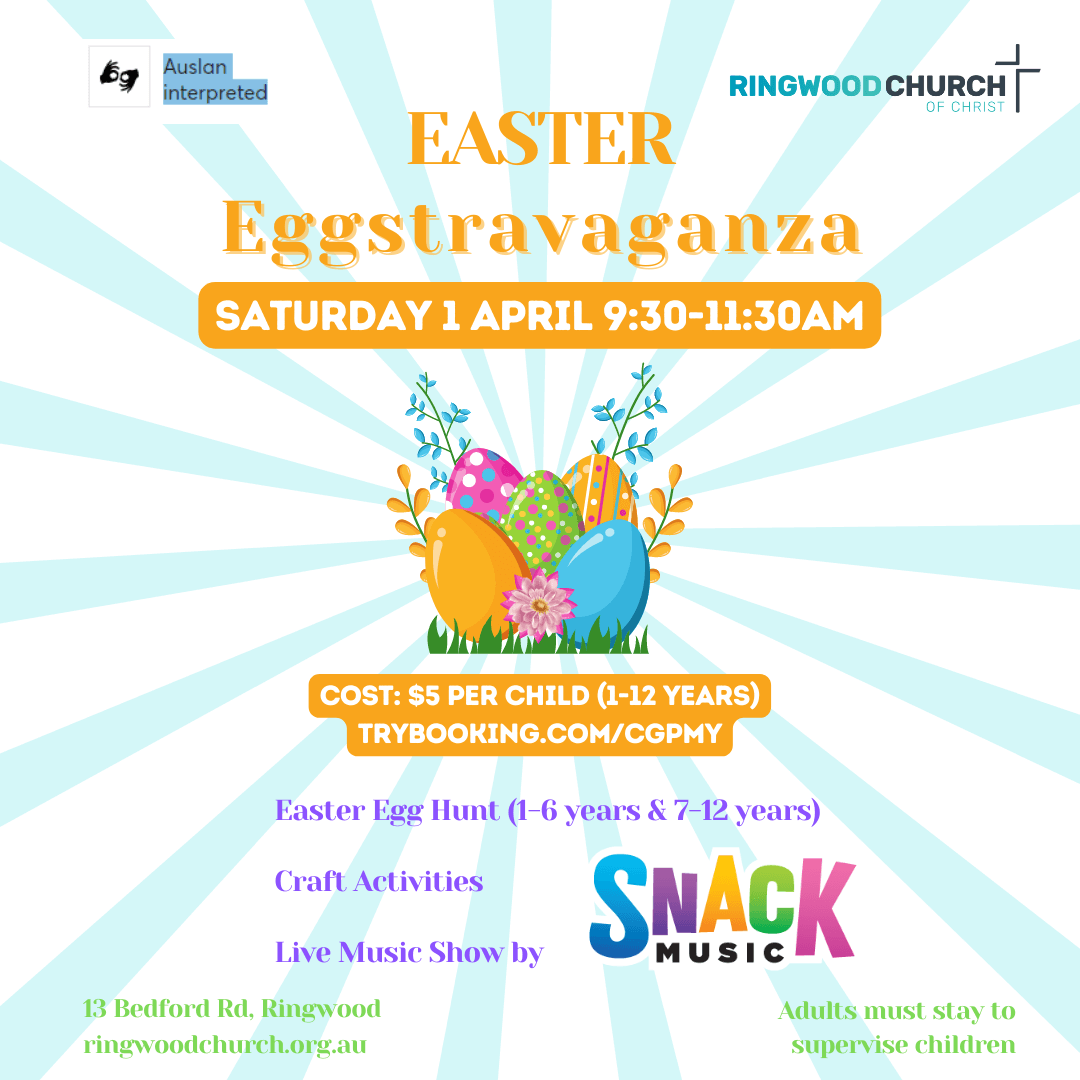 Easter Eggstravaganza event promotion