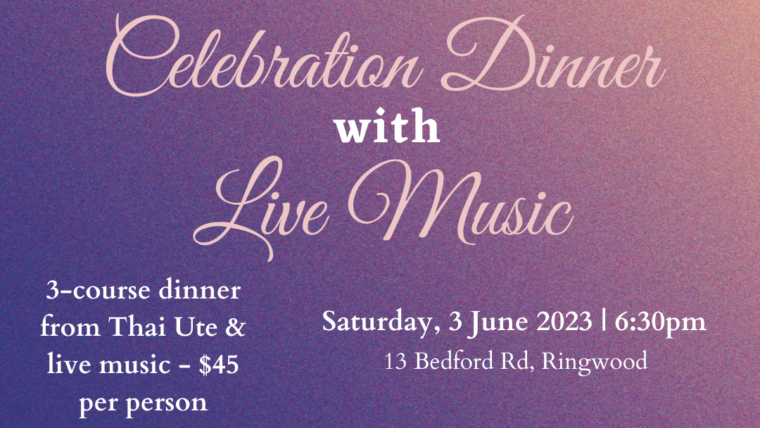 Celebration Dinner with Live Music